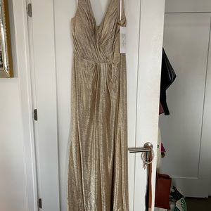 Hayley Paige Occasions Bridesmaid Dress Style 5954 Gold